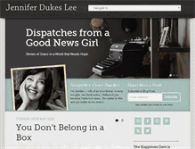 Tablet Screenshot of jenniferdukeslee.com